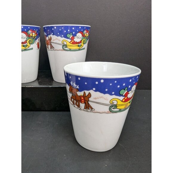 Royal Heritage Collection Christmas Time Coffee Hot Chocolate Mugs Set of 4 - Picture 6 of 7